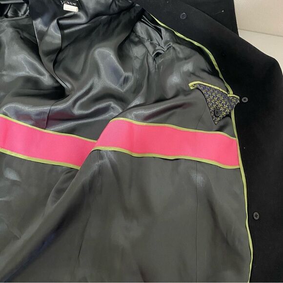 J CREW Black Wool Double Breasted Pea Coat - Picture 10 of 11